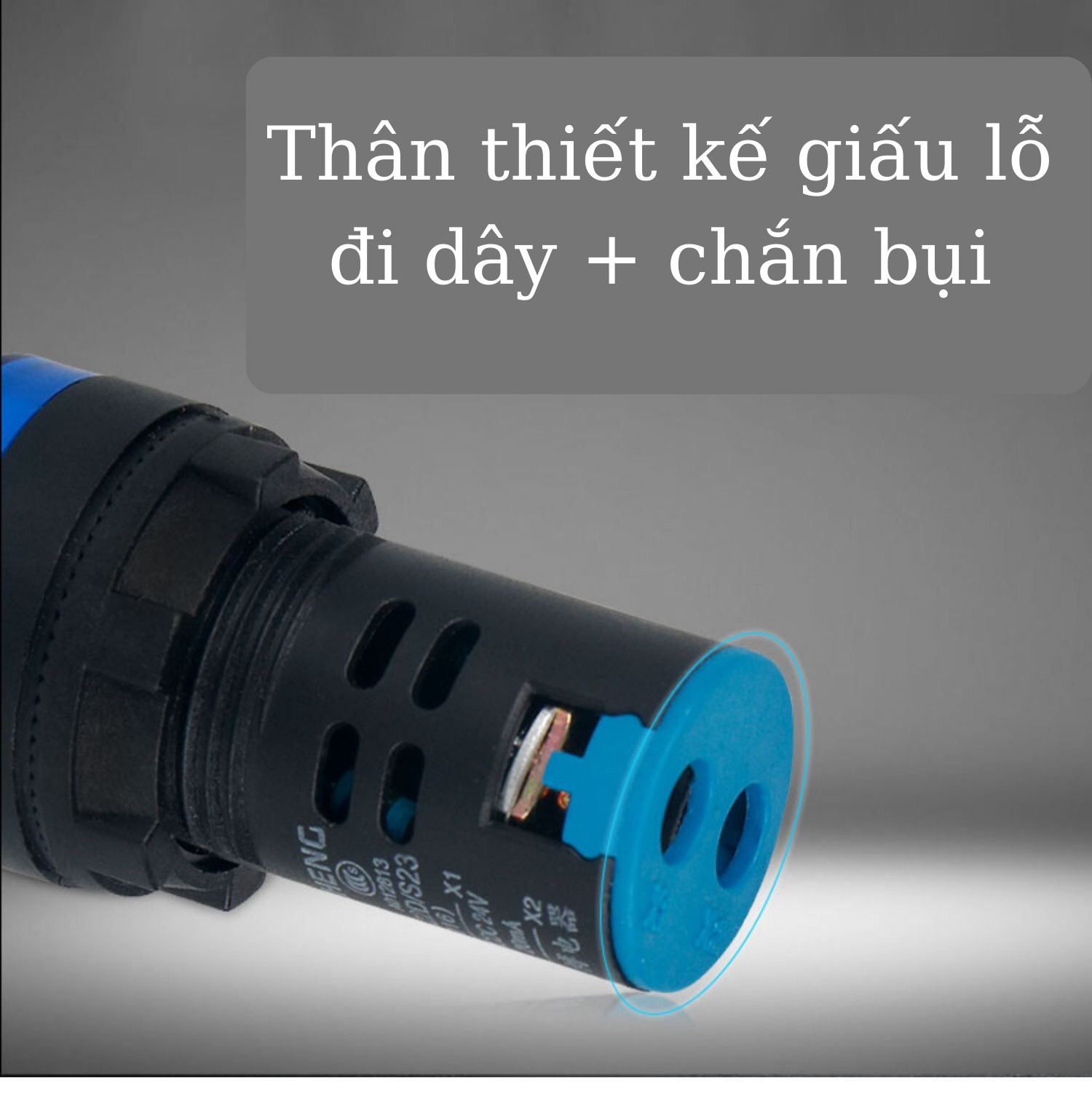 Đèn báo pha phi 22 loại tốt 220v, đèn báo tủ điện Đèn báo pha, đèn báo tủ điện phi 22