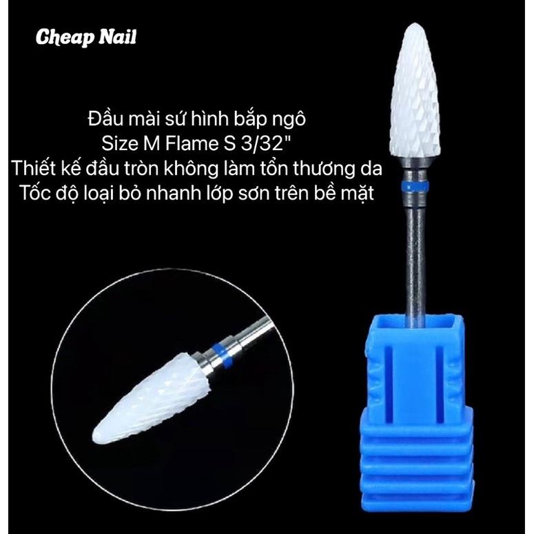 Đầu mài sứ nail mài khoé phá móng mịn móng -beeshi shop nail