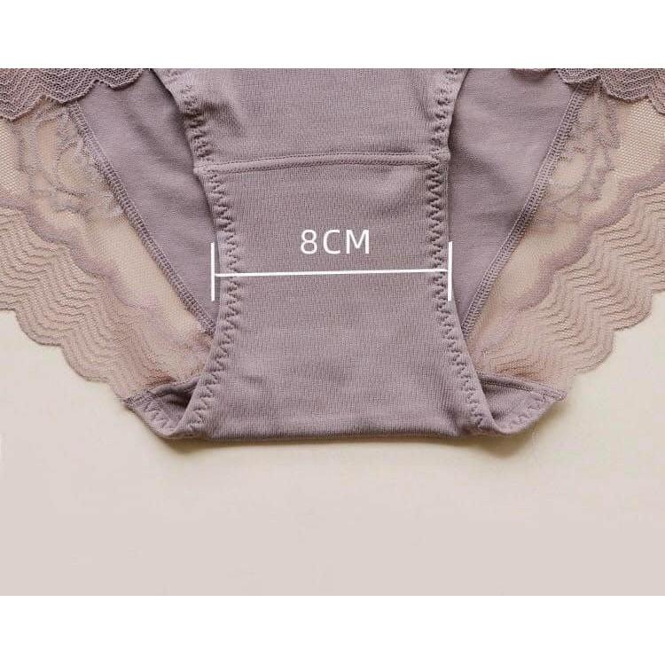 Quần cotton cao cấp phối ren CẠP CAO, GEN BỤNG nâng mông co giãn,THON GỌN QG05