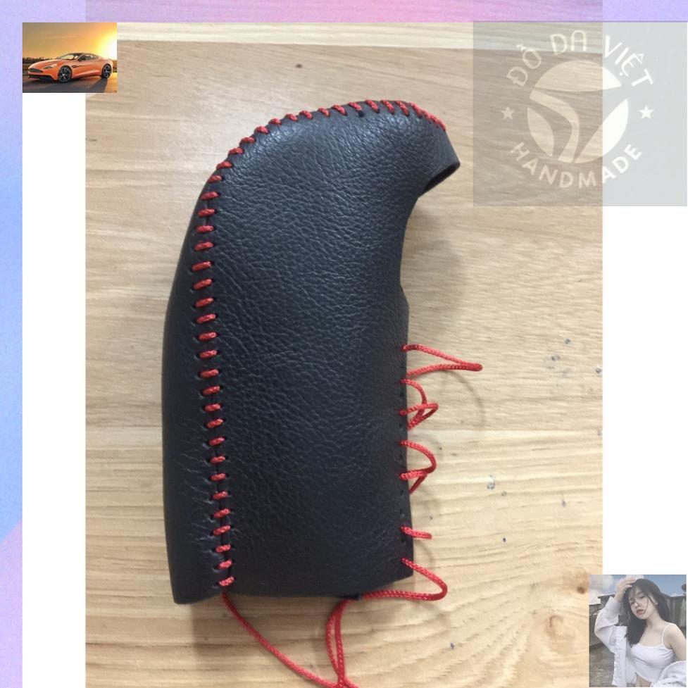 Bao da bọc cần số, tay phanh xe Toyota Raize, AVANZA, VELOZ 2021- 2023, da bò thật bảo hành 2 năm