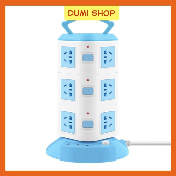 Ổ Điện 3 Tầng Đa Năng - 12 Ổ Cắm Và 3 Cổng USB Tiện Lợi
