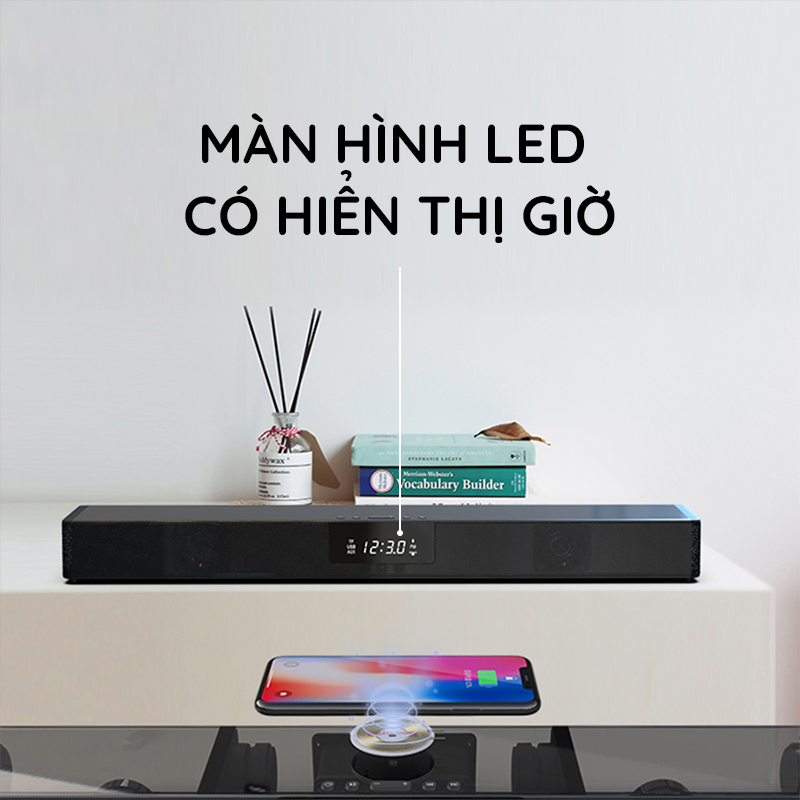 Loa Thanh Soundbar Bluetooth Để Bàn Dùng Cho Tivi Máy Vi Tính PC Laptop BS-39B Hỗ Trợ Sạc Không Dây - Loa Công Suất Lớn Tặng Tai Nghe Chụp Tai CT770 ( Giao màu ngẫy nhiên )