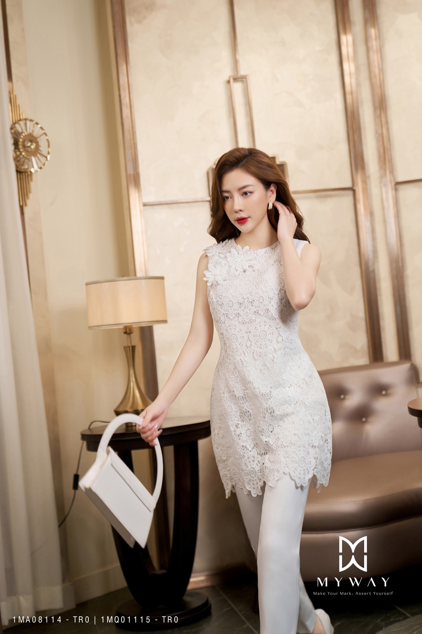 Set Áo Quần Nữ MY WAY Đi Chơi Phong Cách Sang Trọng Quý Phái 1MA08114 -1MQ01115