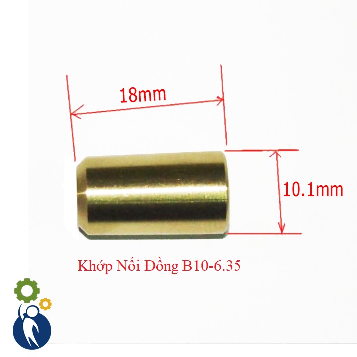 Khớp Nối Đồng B10-6.35