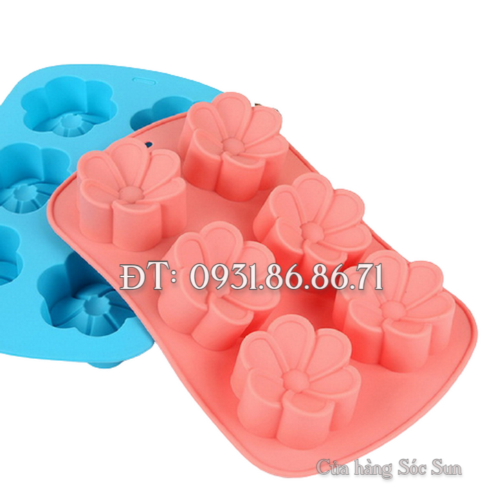 Khuôn silicon 6 hoa mai – Mã số 1482