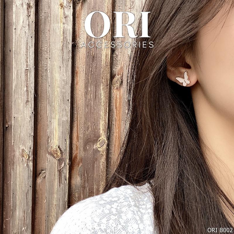 Khuyên tai nữ Cánh Bướm phong cách Hàn Quốc xinh xắn ORI ACCESSORIES B002