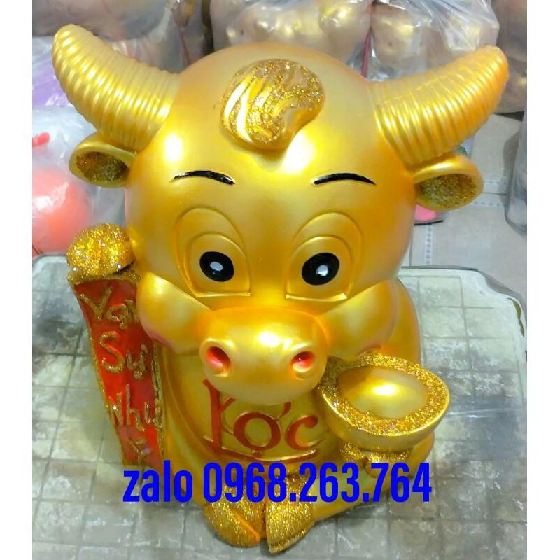Trâu vàng thần tài 2021, trâu khổng lồ cao 55cm, hàng đảm bảo giống hình ảnh và kích thước mô tả, bao kiểm tra hàng.