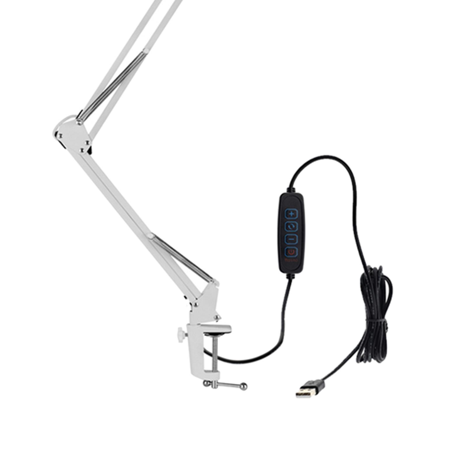 Folding Eye Protection LED Desk Lamp with Clip Creative Bedside Long Arm Desk Light