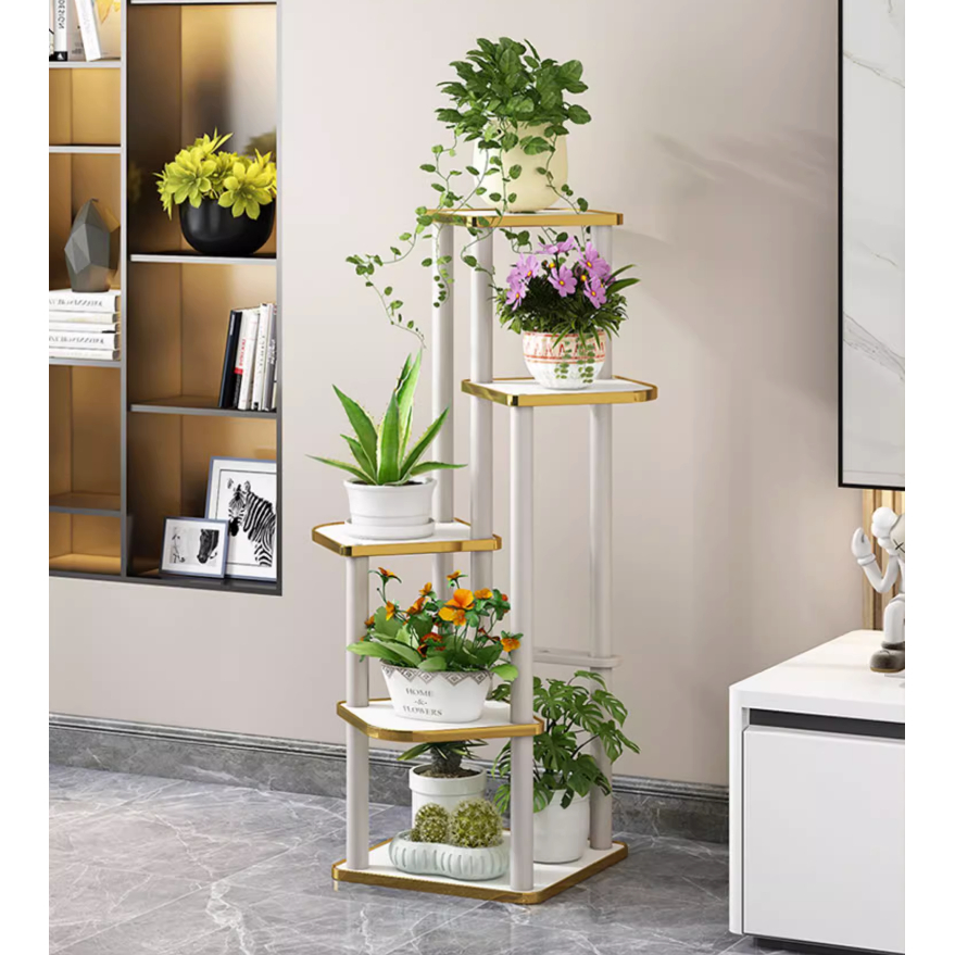 Kệ trồng cây trong nhà 5 tầng kệ trang trí 5 Level Indoor Bonsai Shelves