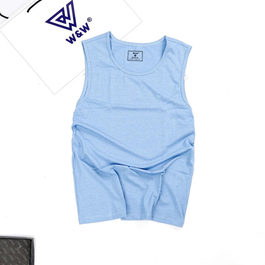 Áo Ba Lỗ Nam Tanktop W&amp;W Siêu Mát, Thấm Hút Mồ Hôi, Co Giãn Tốt Dùng Tập Gym, Chạy Bộ, Thể Dục Thể Thao Cho Nam WTT13