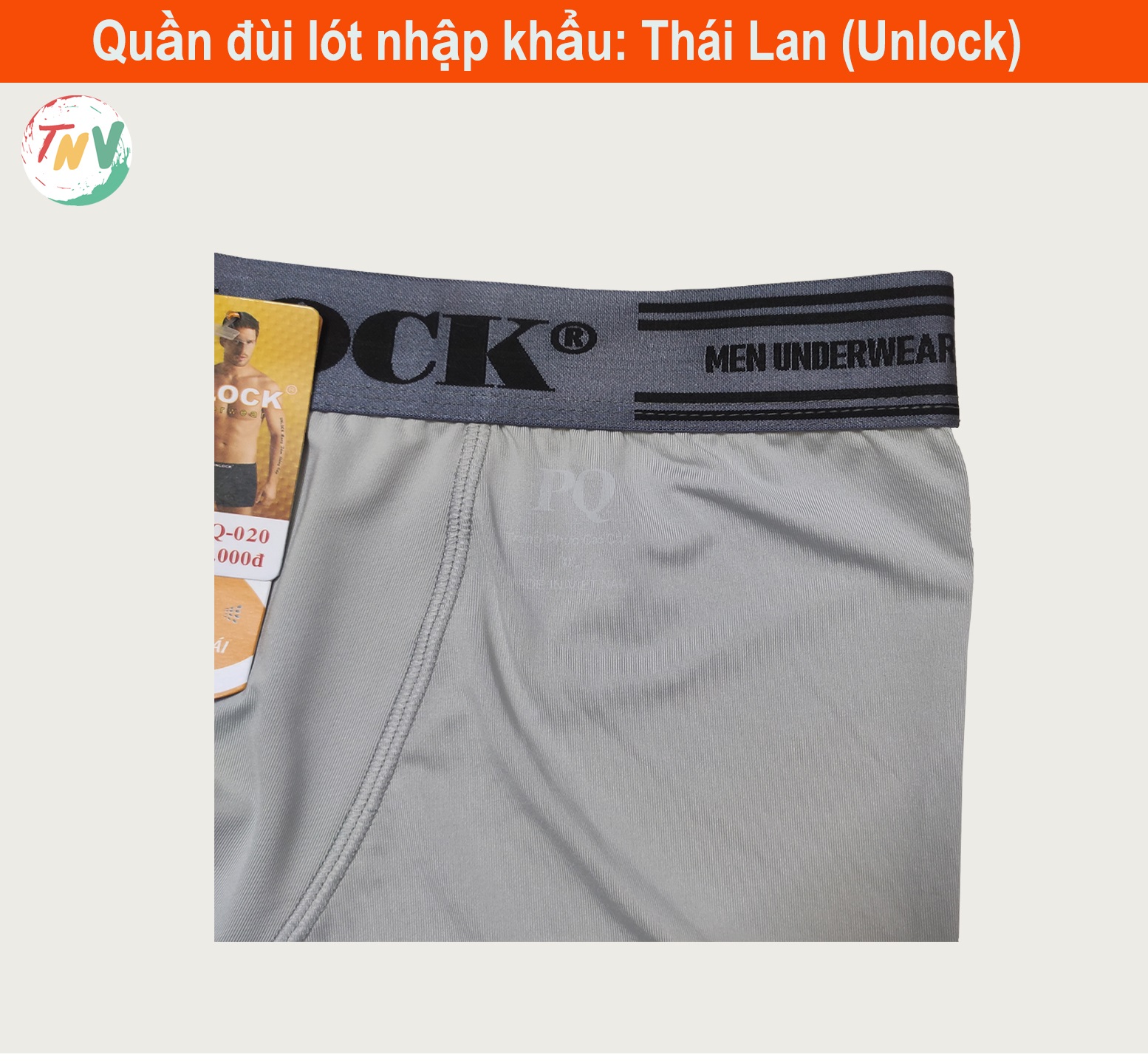 Combo 5 quần lót Nam Boxer Thái Lan (UNLOCK)