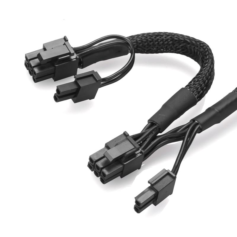 RGeek PCI-E 8Pin Sang Dual 8Pin Cáp Cấp Nguồn PCIe 8 Pin 1 Ra 2 Bộ Chia Cho Corsair RM1000 RM850 RM750 RM650 RM550 RM450