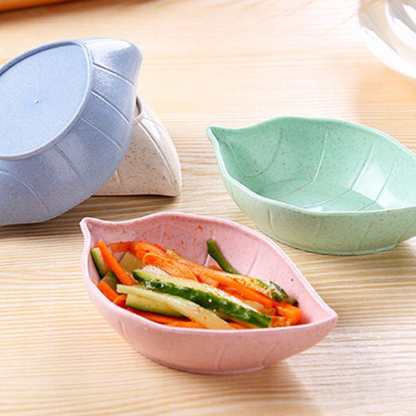 Combo 10 Đĩa đựng gia vị hình lá lúa mạch nhiều màu
