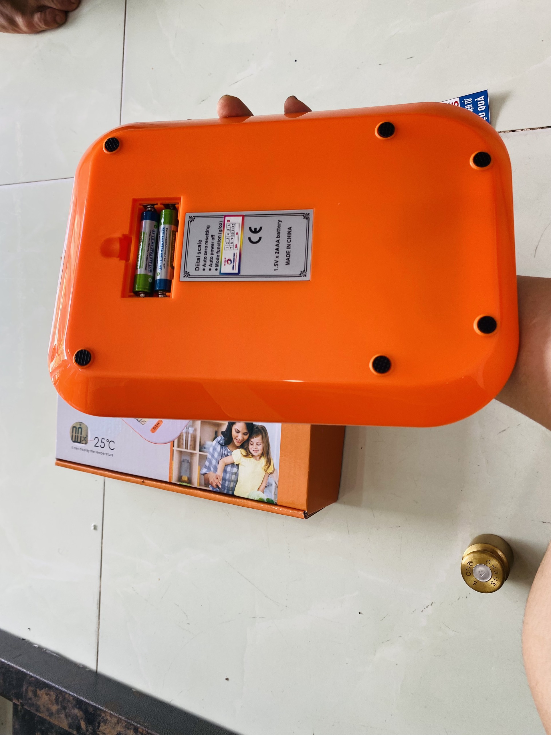 Cân tiểu ly mini ASLOR 2000G/0.1g HIỂN THỊ NHIỆT ĐỘ PHÒNG TRÊN CÂN