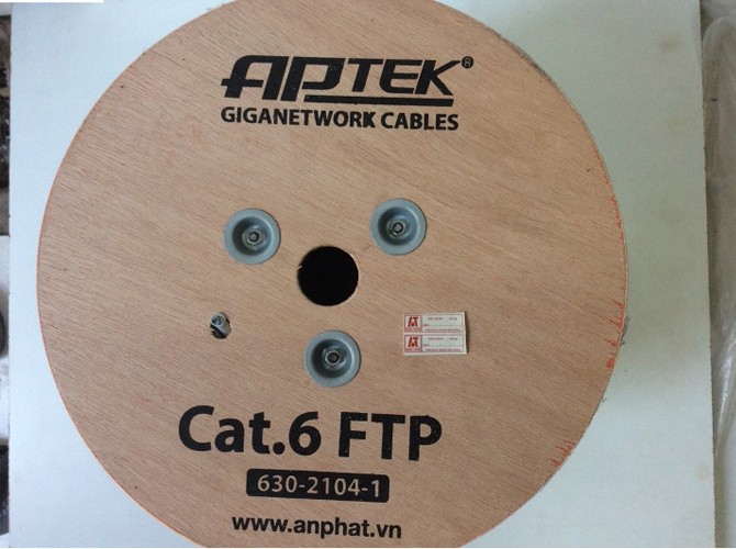 Cap mạng APTEK CAT6 FTP 305m - Hàng Chính Hãng 