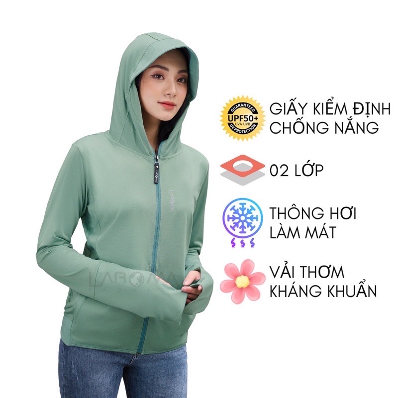 Áo chống nắng nữ cao cấp (2 lớp) chống tia uv vải thơm thông hơi kháng khuẩn