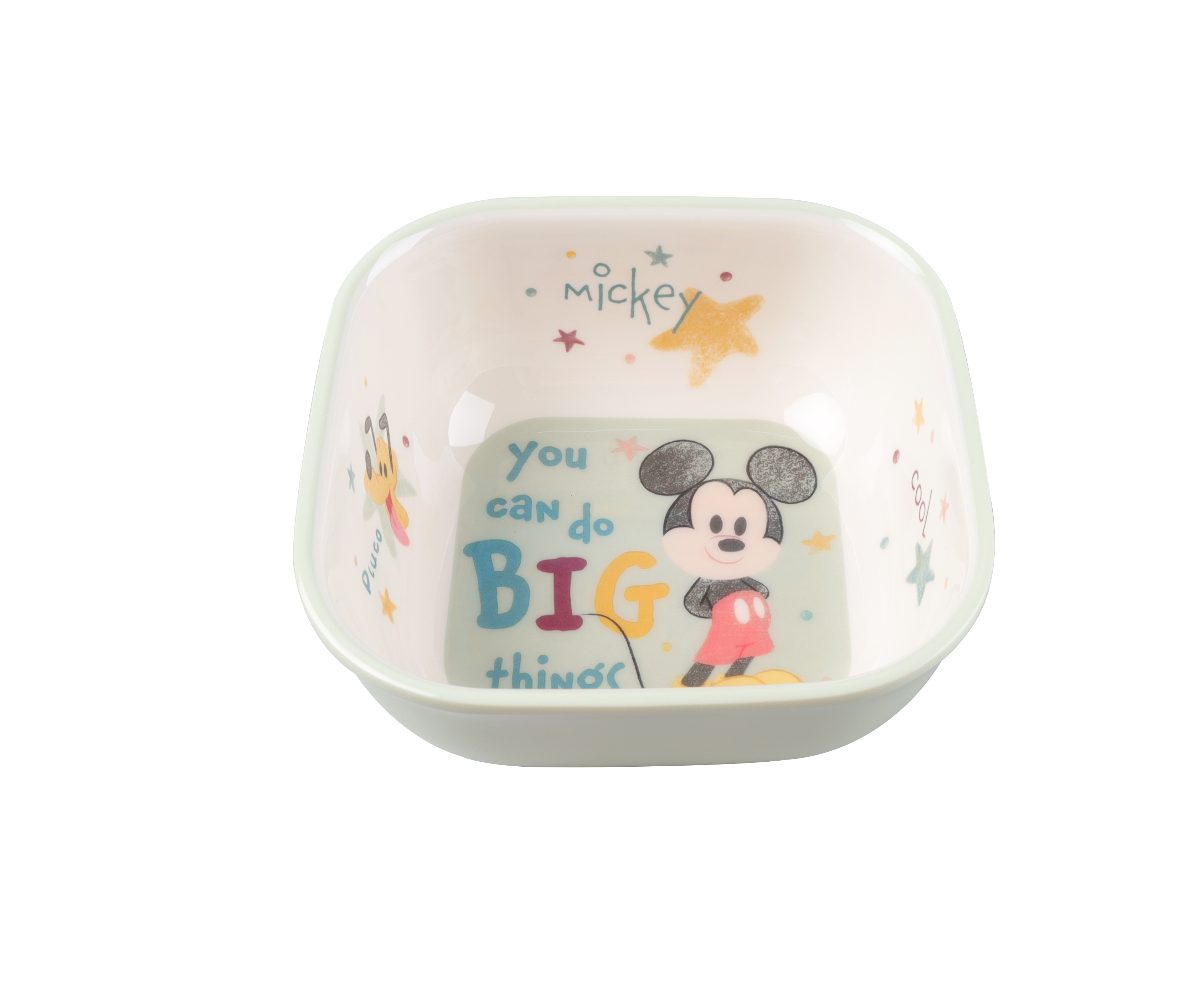 Bộ dụng cụ ăn Melamine chịu nhiệt cao cấp 4 món in hình Disney