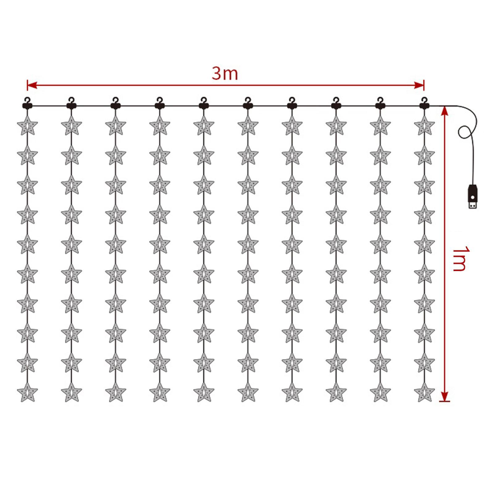 Star String Lights LED Fairy Lights Warm White Atmosphere Lights Waterproof