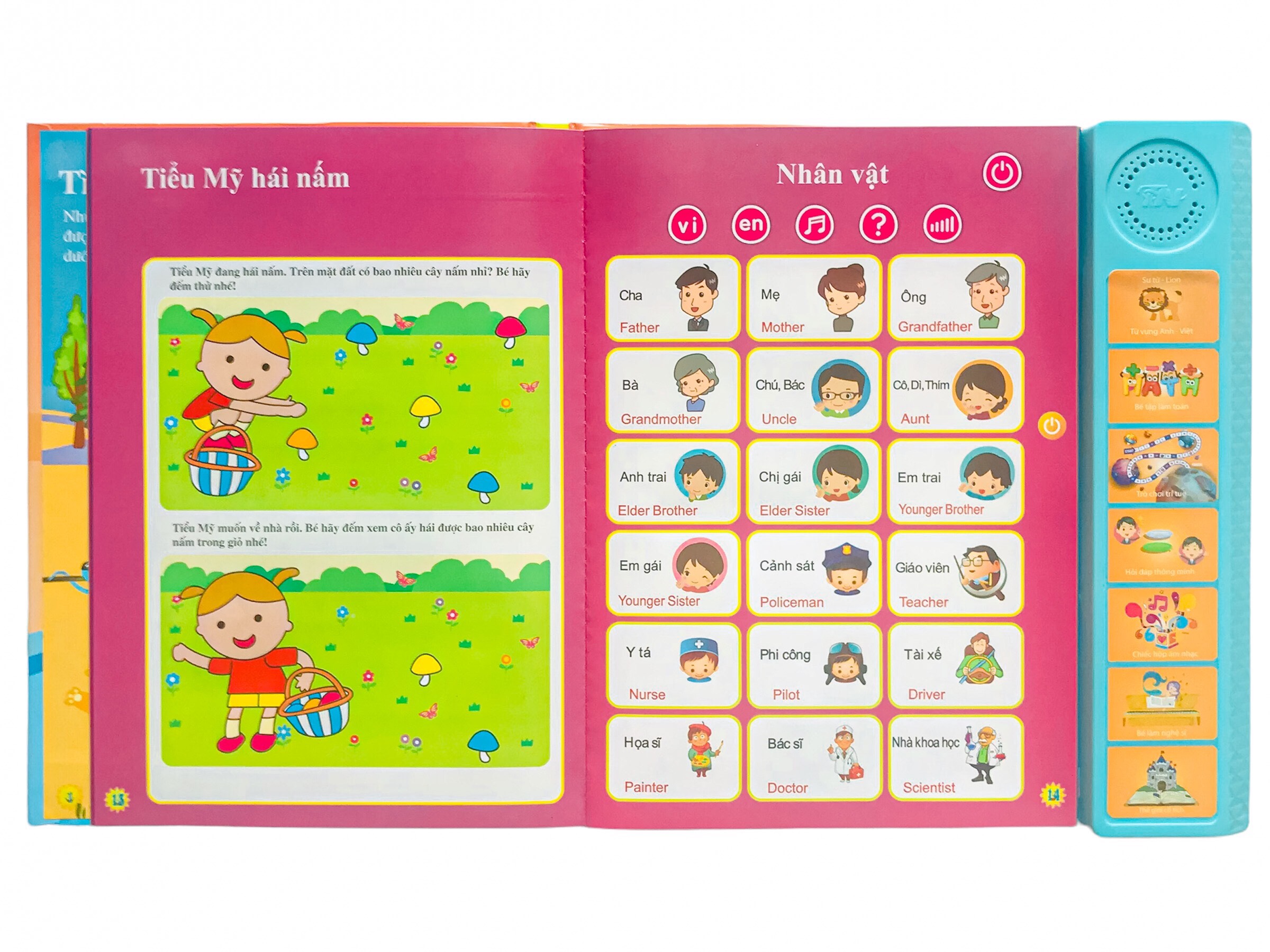 Sách nói song ngữ Anh – Việt – Phiên bản đặc biệt Thanh Nga cho bé từ 3 tuổi trở lên