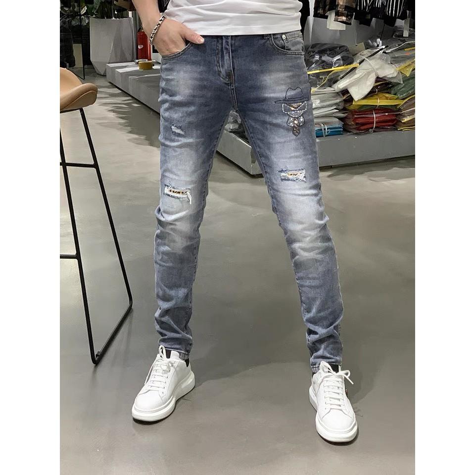 Quần Jean Nam - Quần Bò Nam co dãn ôm form tôn dáng chuẩn, quần jean thời trang cao cấp nam Muradfashion mẫu NT501