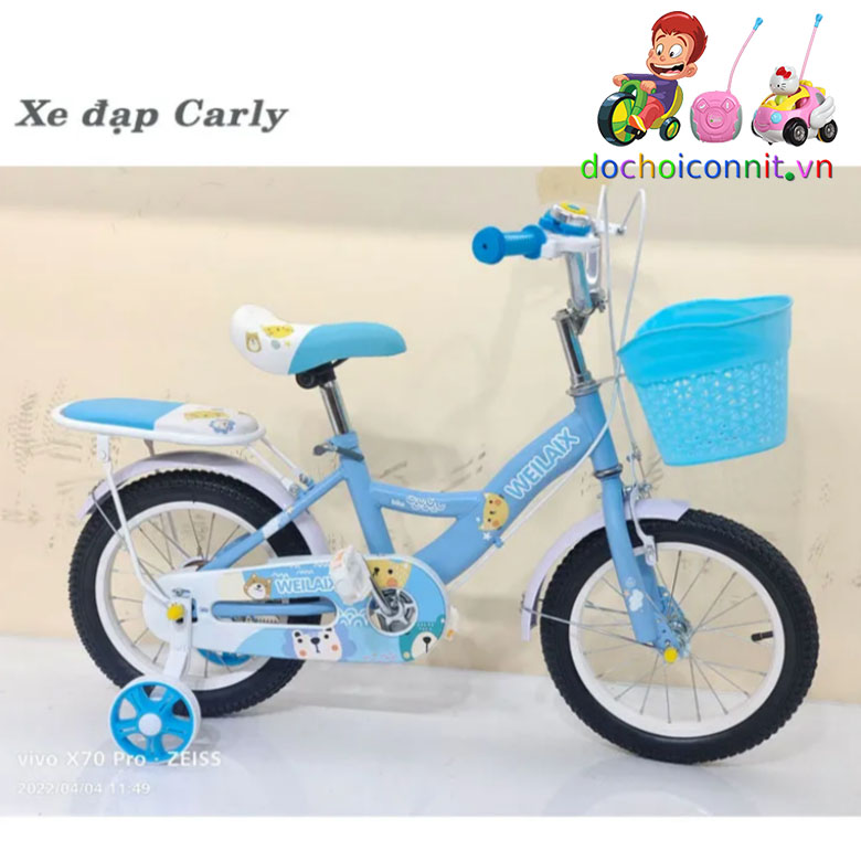 Xe đạp bé gái 6-10T Carly - bánh 12-20inch si.êu dễ thương