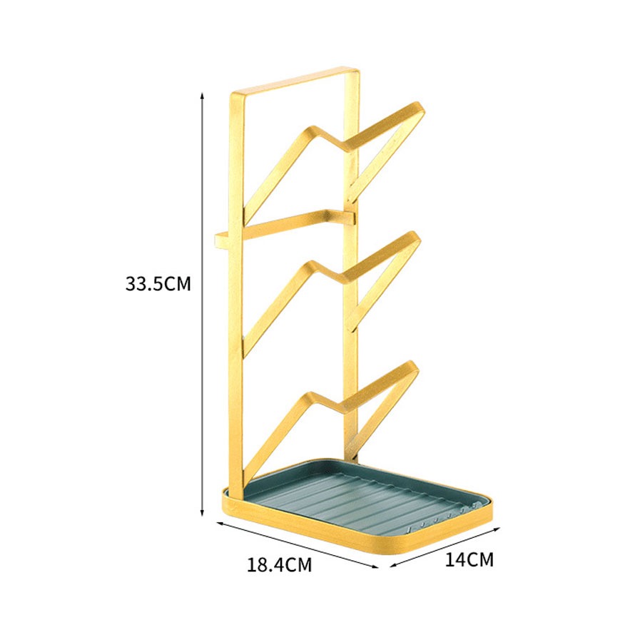 Giá Để Vung Nắp Nồi Và Dụng Cụ Nấu Ăn 2 Trong 1 - Hàng chính hãng [Được đồng kiểm]