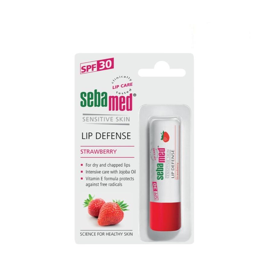 Son dưỡng bảo vệ môi chống khô nứt môi Sebamed Sensitive Skin Lip Defense pH5.5 hương Dâu 4.8g