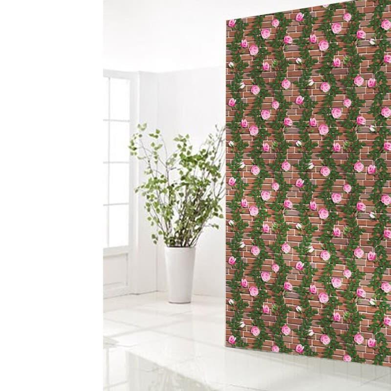 10m giấy dán tường có sẵn keo khổ 45cm. Mẫu hoa hồng leo