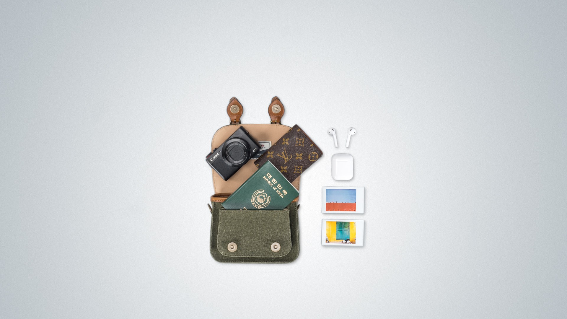 Túi máy ảnh Herringbone Papaspocket V4 Micro - Olive color - Hàng chính hãng