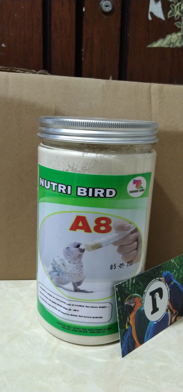 1 HŨ BỘT A8 DÀNH CHO VẸT NON
