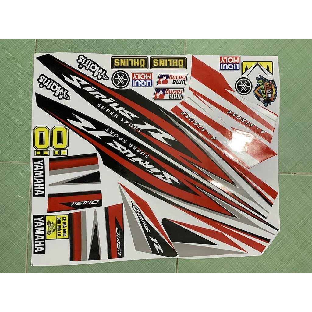 Tem sirius 110 R đỏ đen