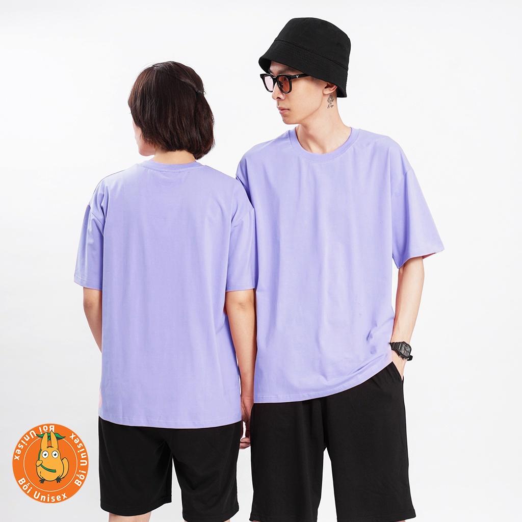 Áo Thun Trơn Tay Lỡ Unisex Nam Nữ chất áo đẹp