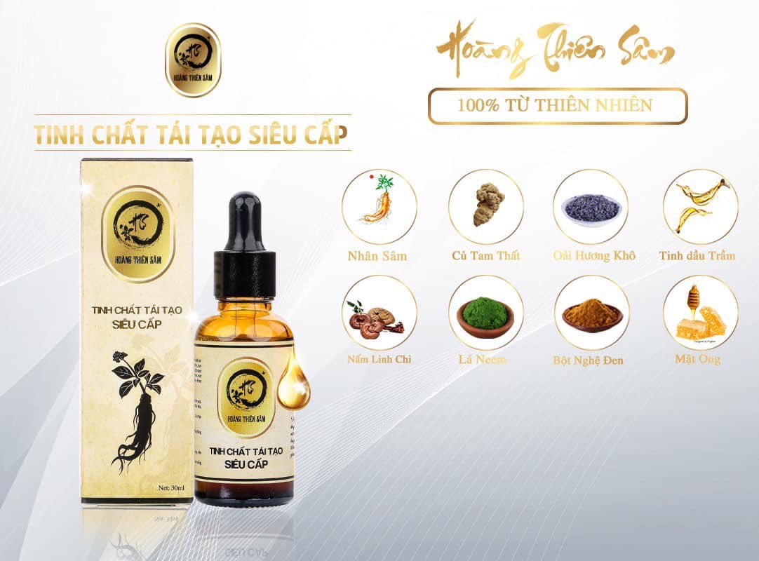 Tinh Chất Hoàng Thiên Sâm 30ml - Giảm Mụn, Nám, Sẹo Rỗ Hiệu Quả