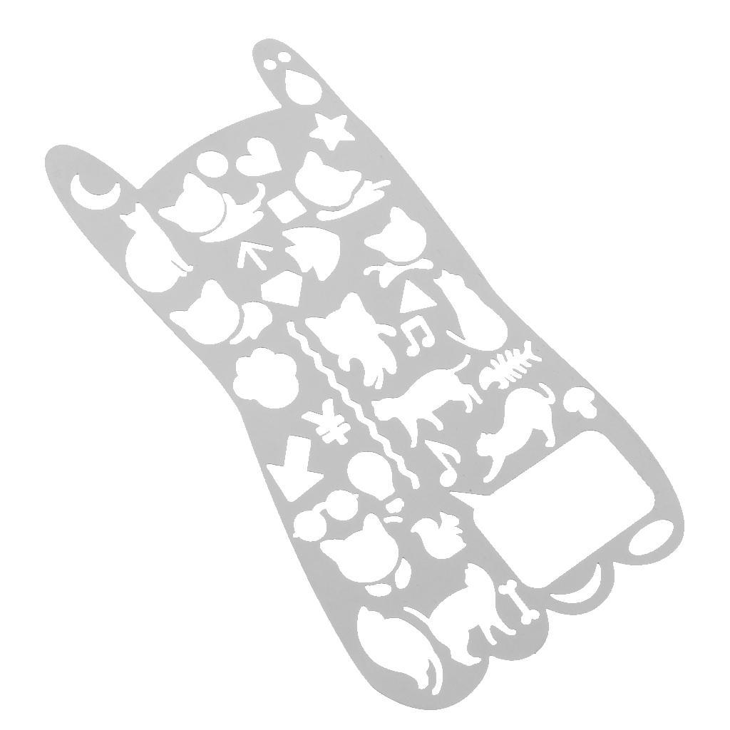 Ruler Bookmark for Journal Note Book Diary Hollow Ruler Drawing Template