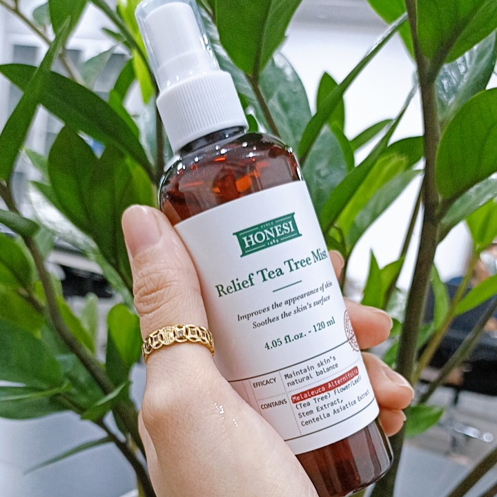 Xịt khoáng Trà Xanh Honesi Relief Tea Tree Mist