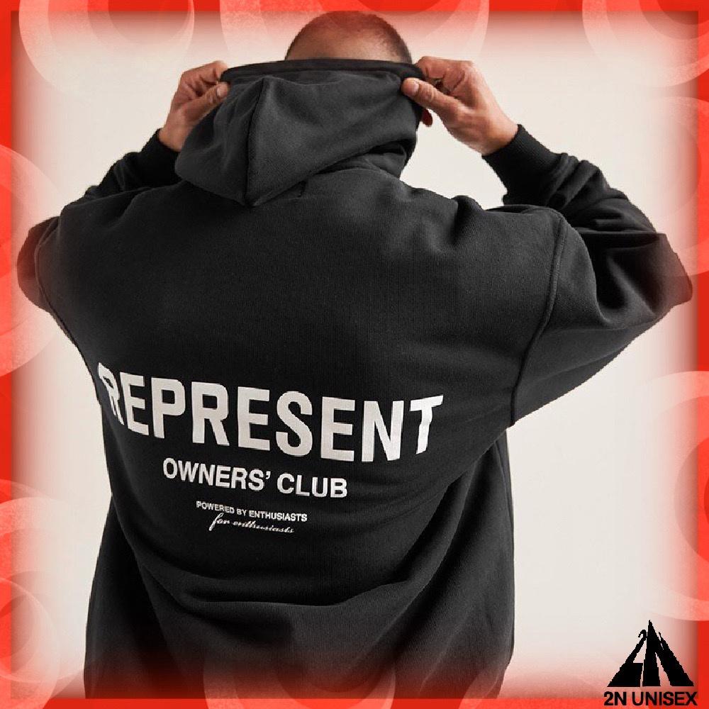 Áo khoác nỉ bông cotton dày mịn - hoodie form rộng unisex represent - 2N Unisex