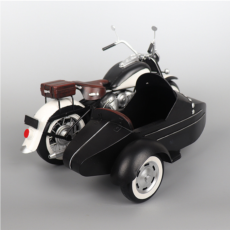 Mô Hình Xe Sidecar Retro - Trang Trí Vintage
