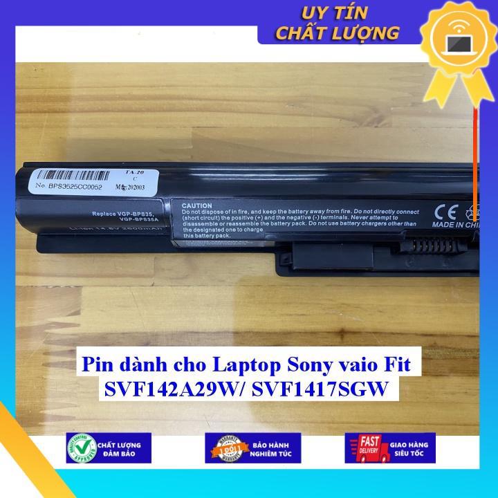 Pin dùng cho Laptop Sony Vaio Fit SVF142A29W SVF1417SGW - Hàng Nhập Khẩu  MIBAT590