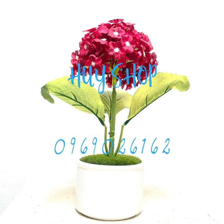 Lọ Hoa CẨM TÚ CẦU Sao nhân tạo trang trí nhà cửa