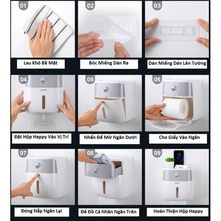 Hot - Hộp đựng giấy đa năng nhà tắm chống thấm nước an toàn