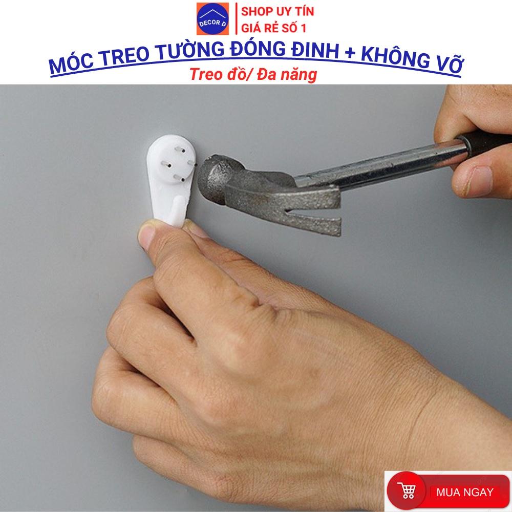 Móc đinh đóng tường treo vật dụng, treo đồ không cần khoan, đóng không vỡ tường