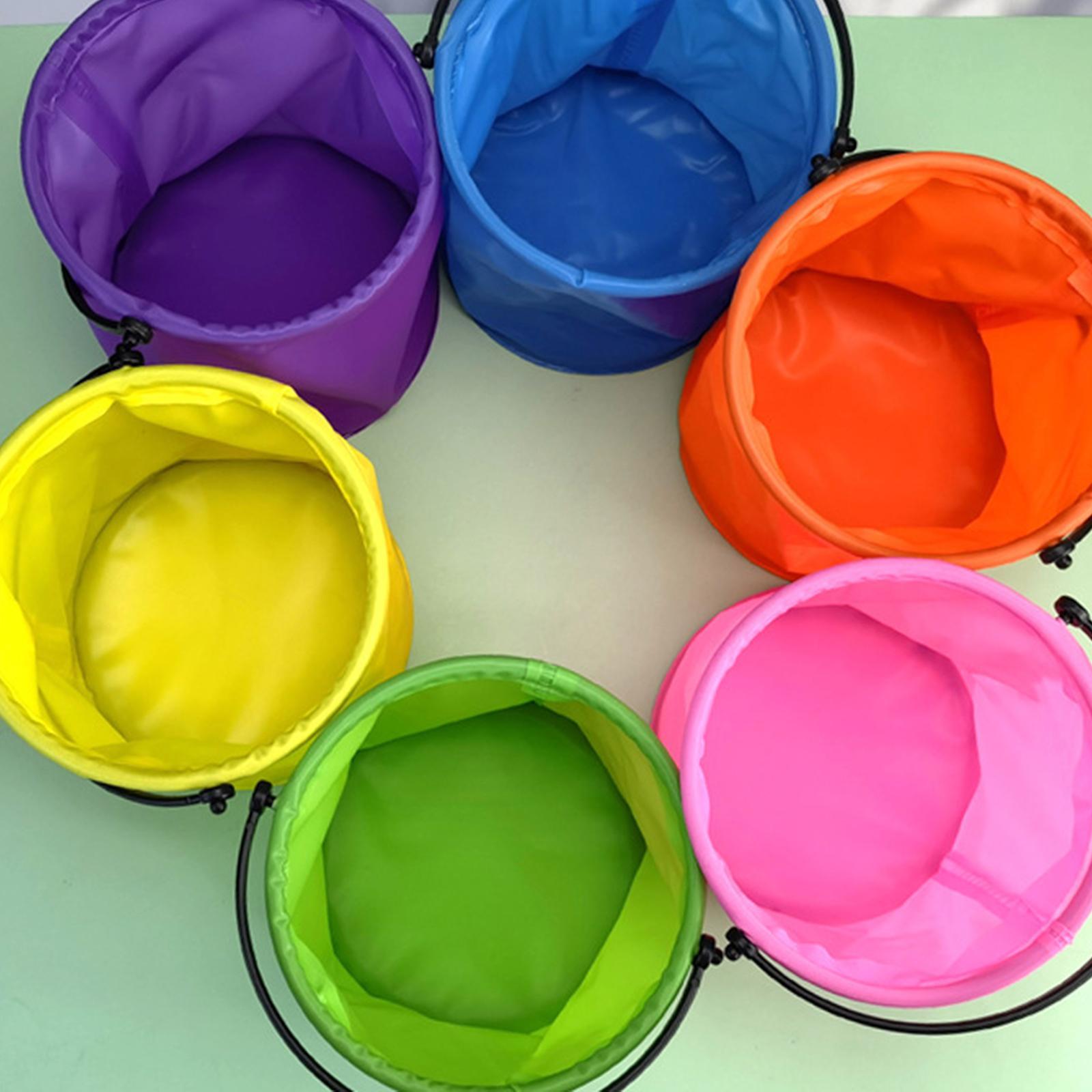 Children's Camping Tool Folding Bucket Travel for Fish Butterfly