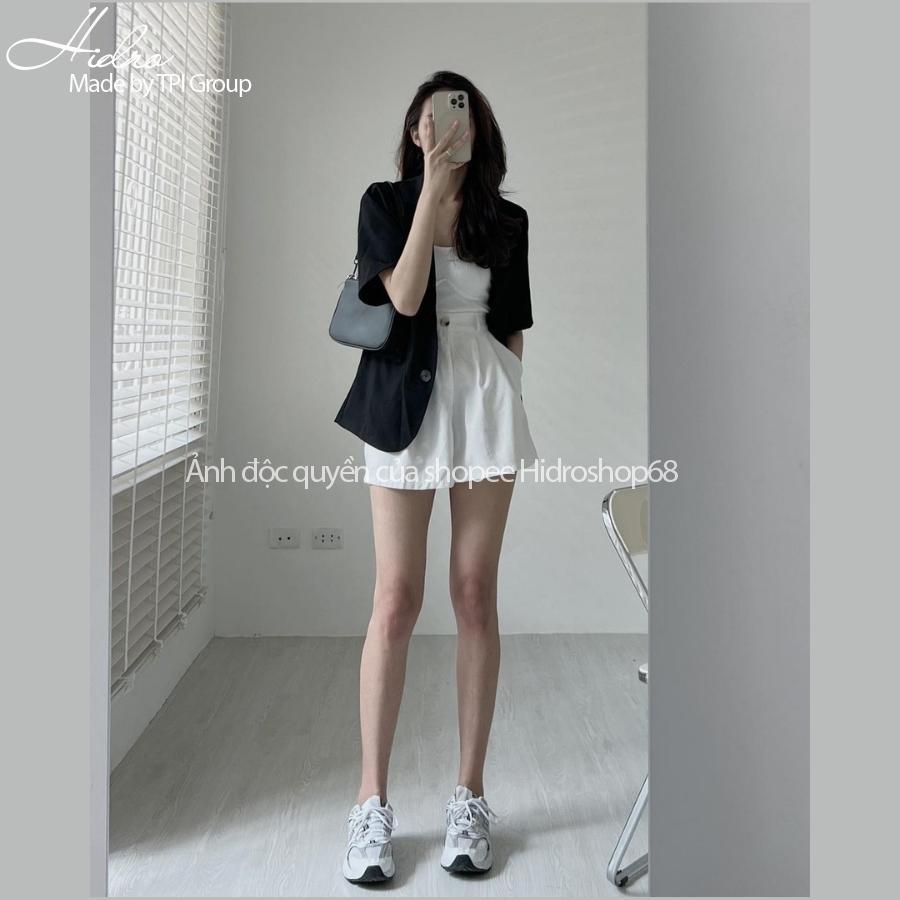 Áo Blazer ngắn tay thời trang Hàn Quốc dễ phối đồ