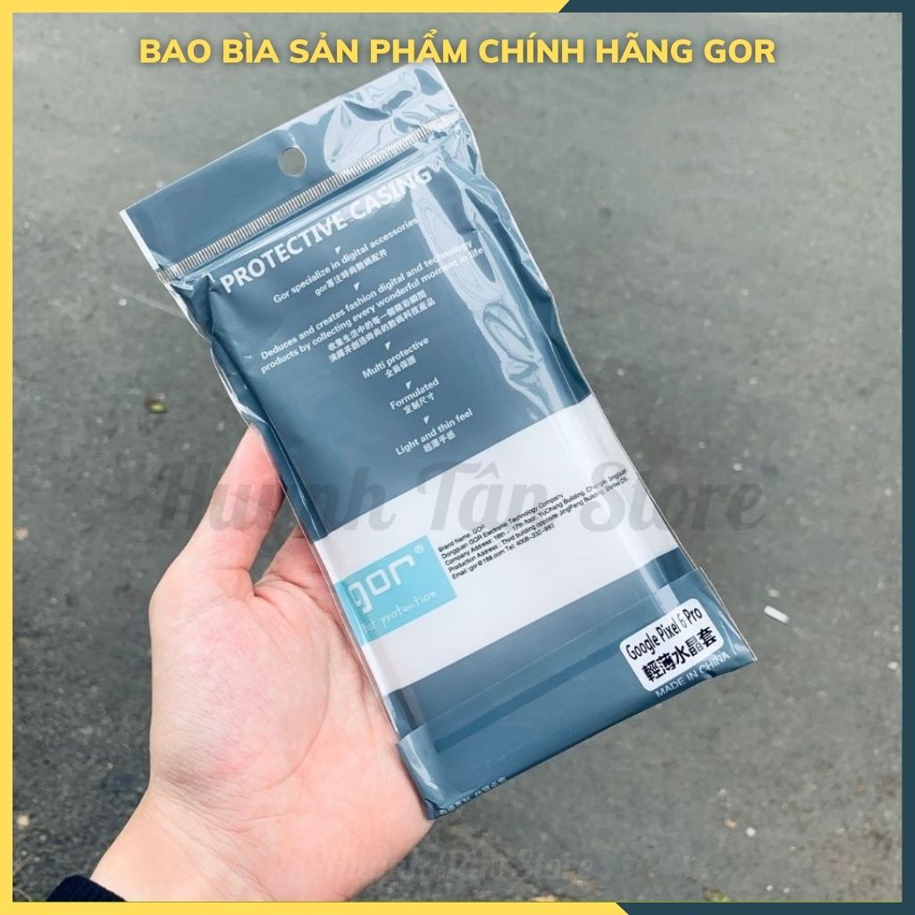 Ốp lưng trong suốt silicon GOR dành cho pixel 6 pro bảo vệ camera dẻo siêu mỏng - Hàng nhập khẩu