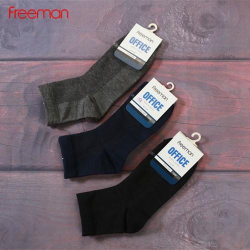 Combo 3 đôi Tất vớ cổ trung, chất liệu cotton FREEMAN