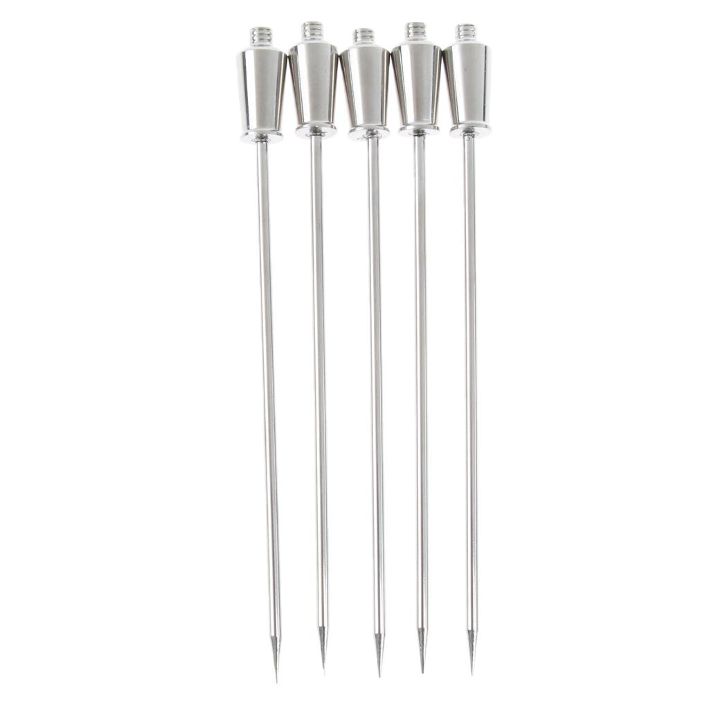 1Pc Stainless Steel Cocktail Pick Fruit Stick Martini Picks Home Bar Tool