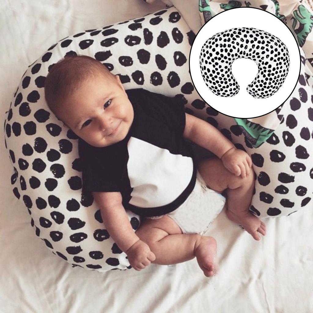 Soft Comfy Baby U Shape Pillow Cover Infants Newborn Nursing Slipcover