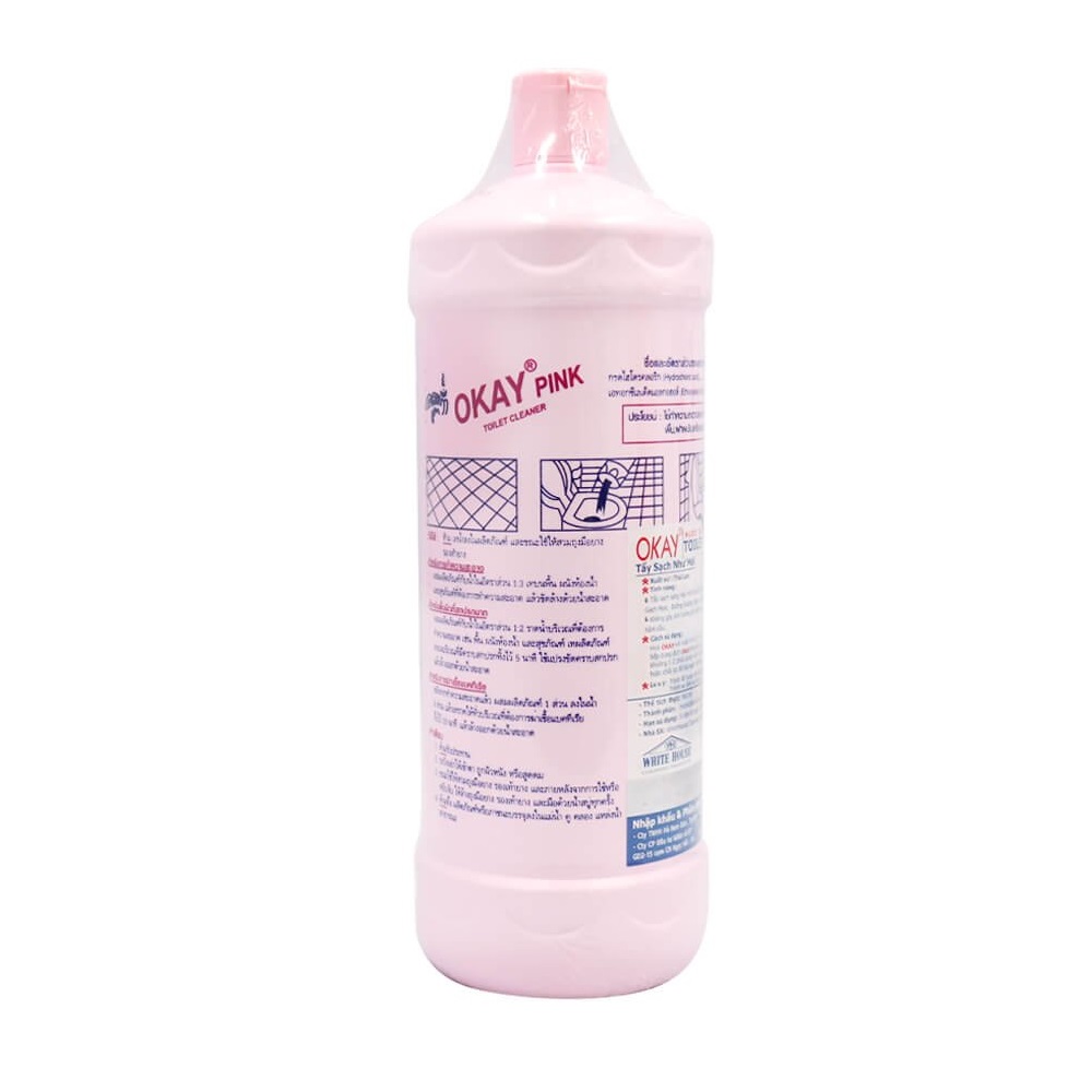 NƯỚC TẨY TOILET OKAY PINK DẠNG CHAI 960ML (HỒNG)