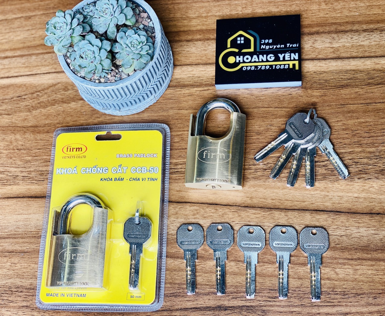 Khóa đồng chống cắt 5 chìa vi tính chất lượng cao