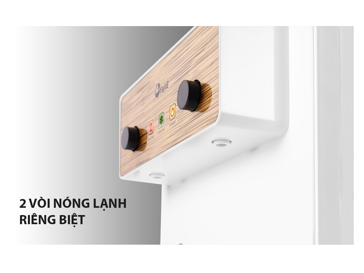 Cây nước uống nóng lạnh mini để bàn FUJIE WD01E nhập khẩu tự ngắt tiết kiệm điện - Hàng chính hãng